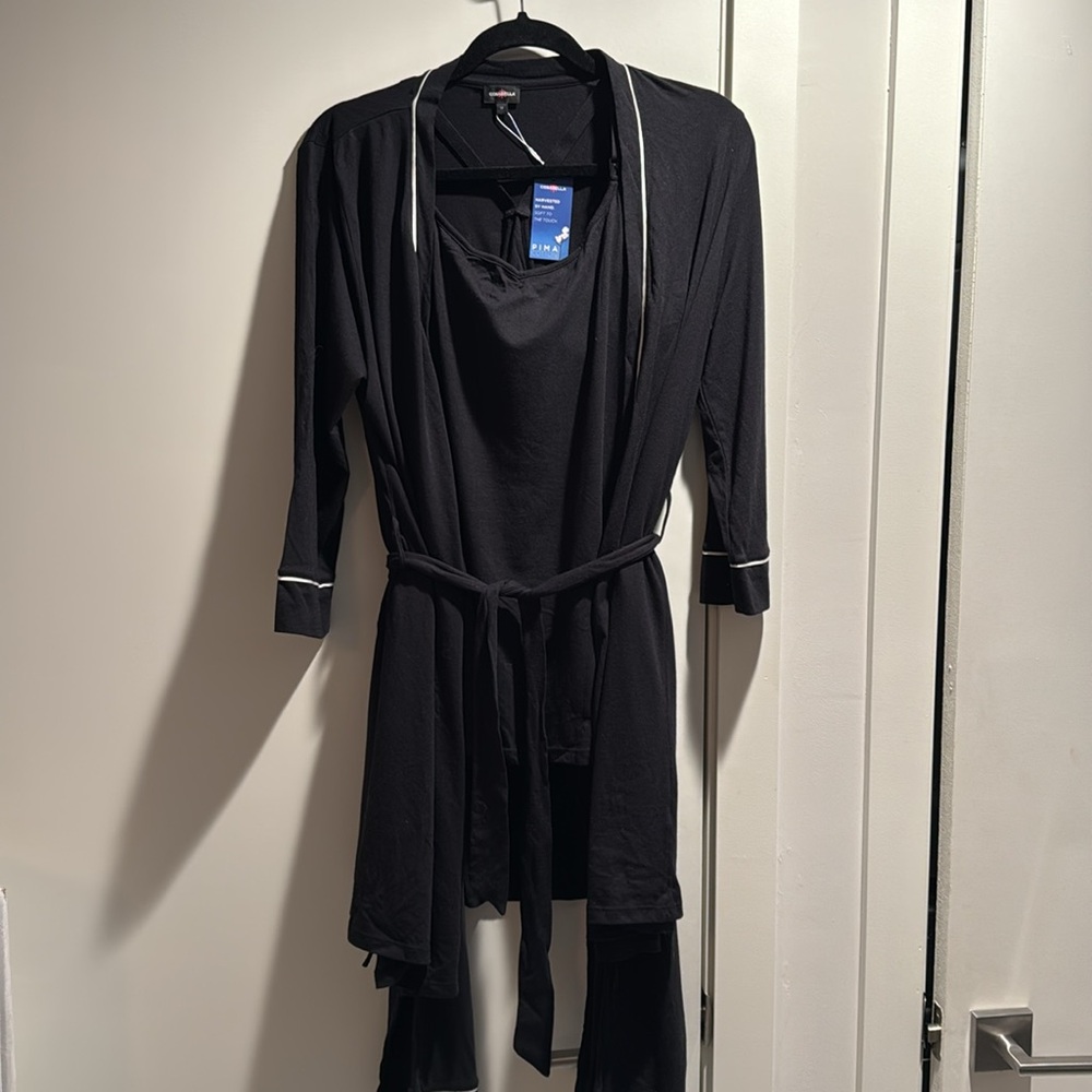 NWT Cosabella Bella Nursing 3 Piece Set With Print Robe - Picture 7 of 11